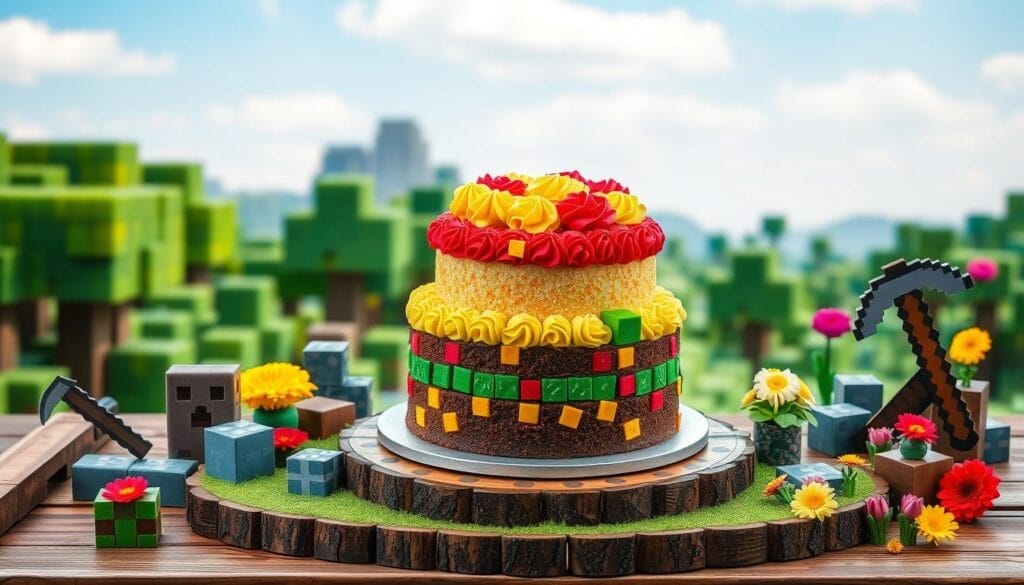 Minecraft cake