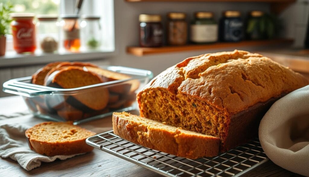 Storing zucchini bread