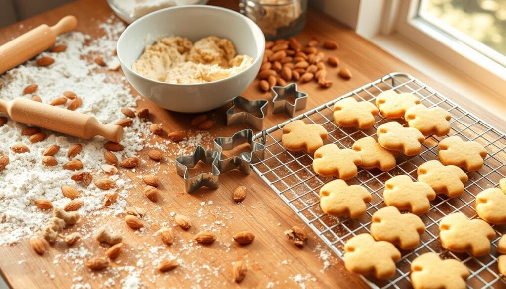 baking almond cookies