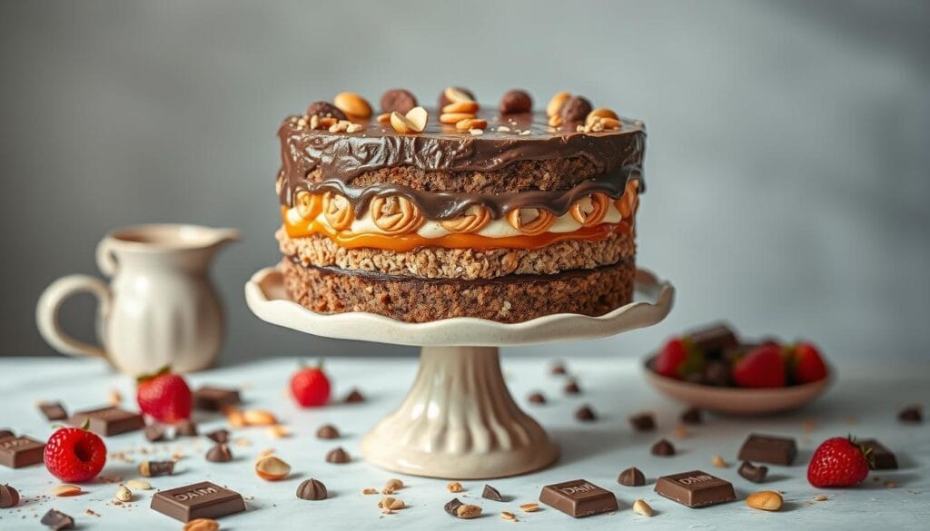 layered daim cake