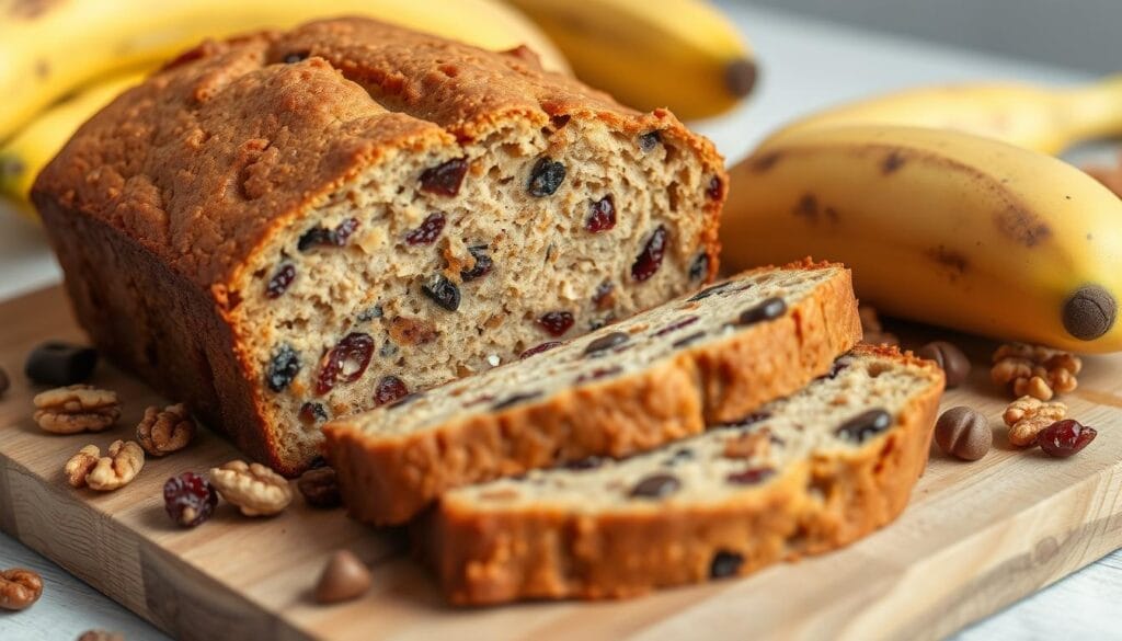 Banana bread with mix-ins