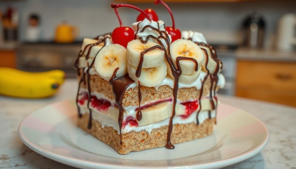 banana split cake recipe